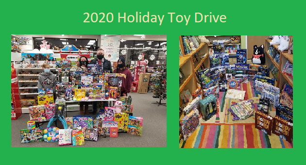 2020 WebRanking Toy Drive, green banner style